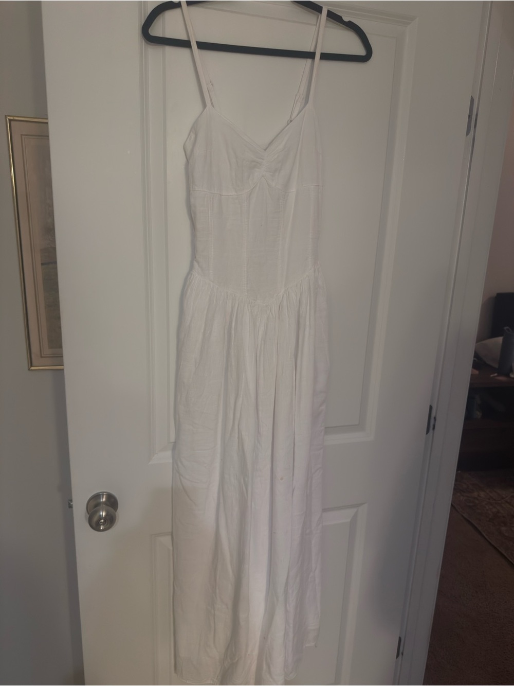 White Maxi Sundress with Spaghetti Straps